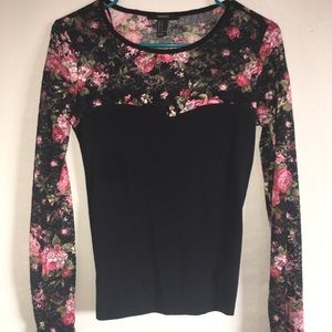 Floral long sleeve shirt